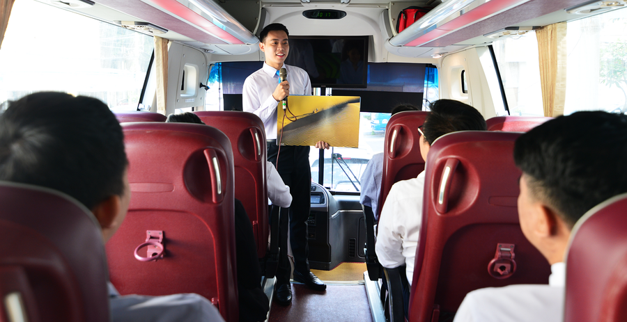 Đào tạo ngành hướng dẫn du lịch tại Trường Trung cấp du lịch và khách sạn Saigontourist. Ảnh: NTCC Đào tạo ngành hướng dẫn du lịch tại Trường Trung cấp du lịch và khách sạn Saigontourist. Ảnh: NTCC