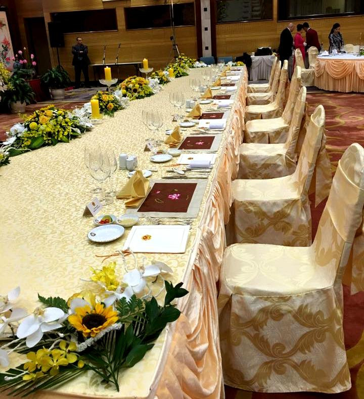 Tiết lộ về thực đơn thết đãi Tổng thống Obama tại Hà Nội ảnh 2 Một góc căn phòng diễn ra tiệc chiêu đãi