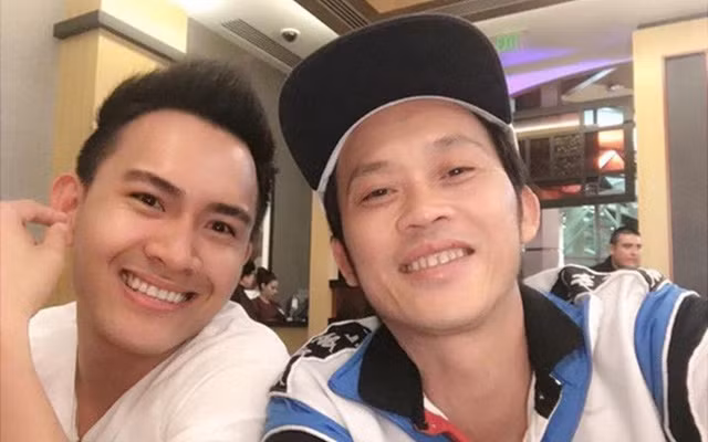 Hoài Linh và con trai Thành Vinh.