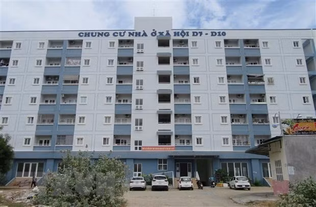 Một dự án nhà ở xã hội. (Ảnh: TTXVN).