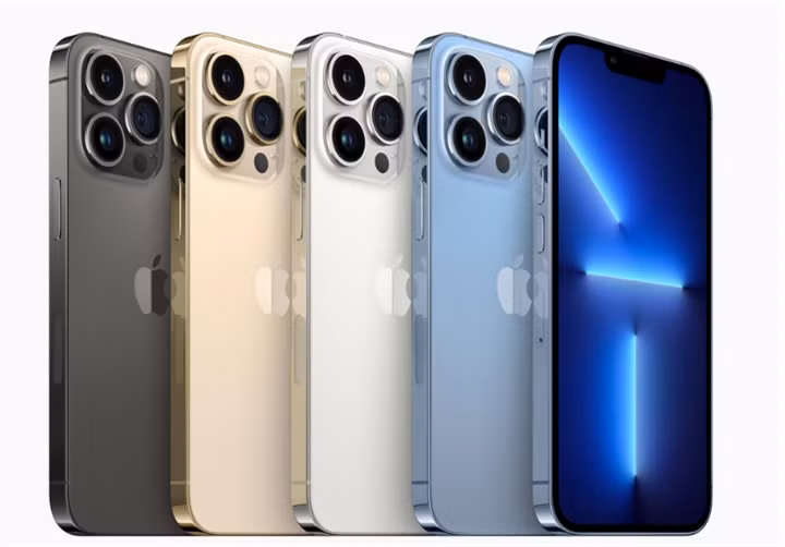 4 màu mới của iPhone 13 Pro và 13 Pro Max.