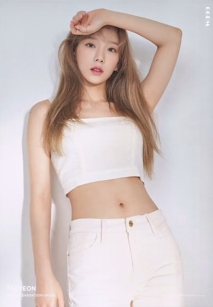 Taeyeon của Girls "Generation sở hữu thân hình vô cùng mảnh mai, thon gọn.