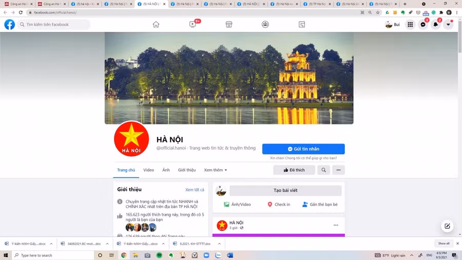 2. https://www.facebook.com/official.hanoi/