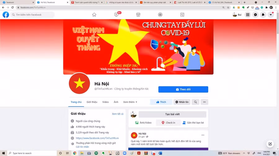 12. https://www.facebook.com/TinTucHN.vn/