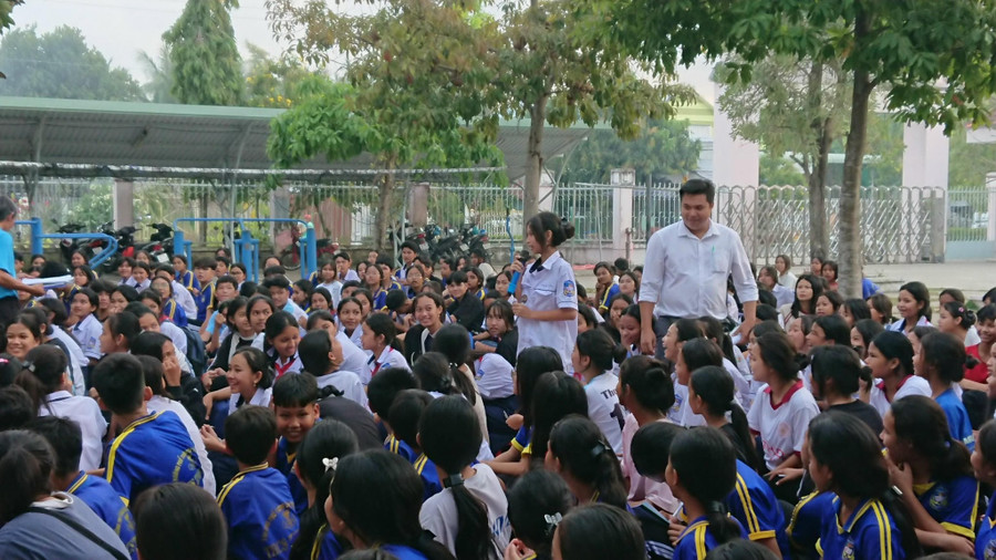 Đa dạng hoạt động tuyên truyền phòng chống bạo lực học đường.