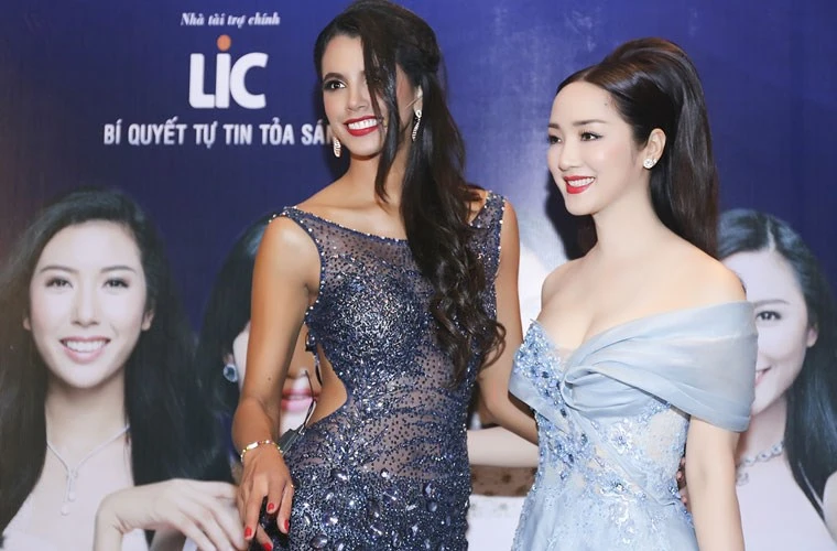 Giáng My đẹp kiêu sa bên Hoa hậu Thế giới 2011