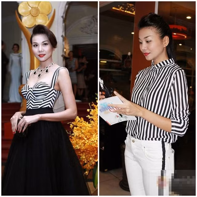 Sao Việt cá tính với kẻ sọc đen trắng ảnh 2