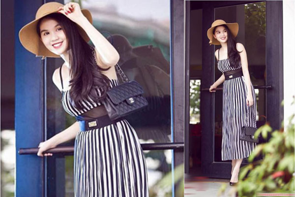 Sao Việt cá tính với kẻ sọc đen trắng ảnh 5 Sao Việt cá tính với kẻ sọc đen trắng ảnh 5