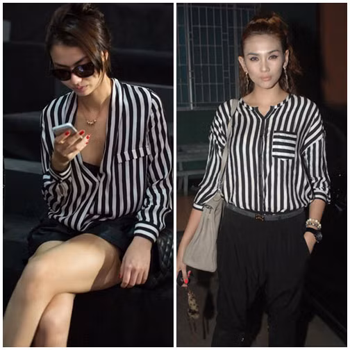 Sao Việt cá tính với kẻ sọc đen trắng ảnh 3