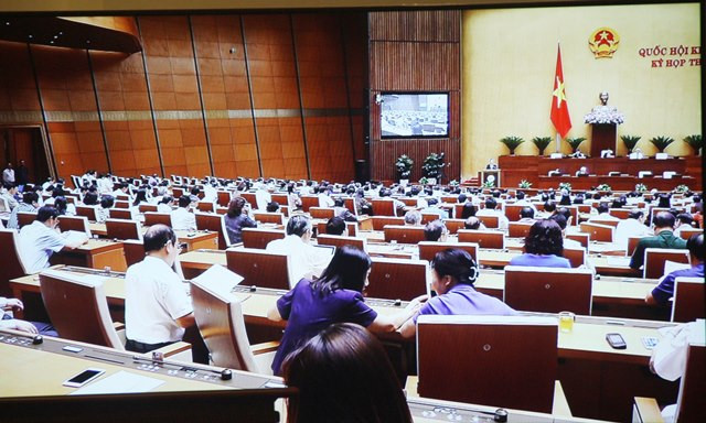 Quốc hội họp tại hội trường sáng 30/5