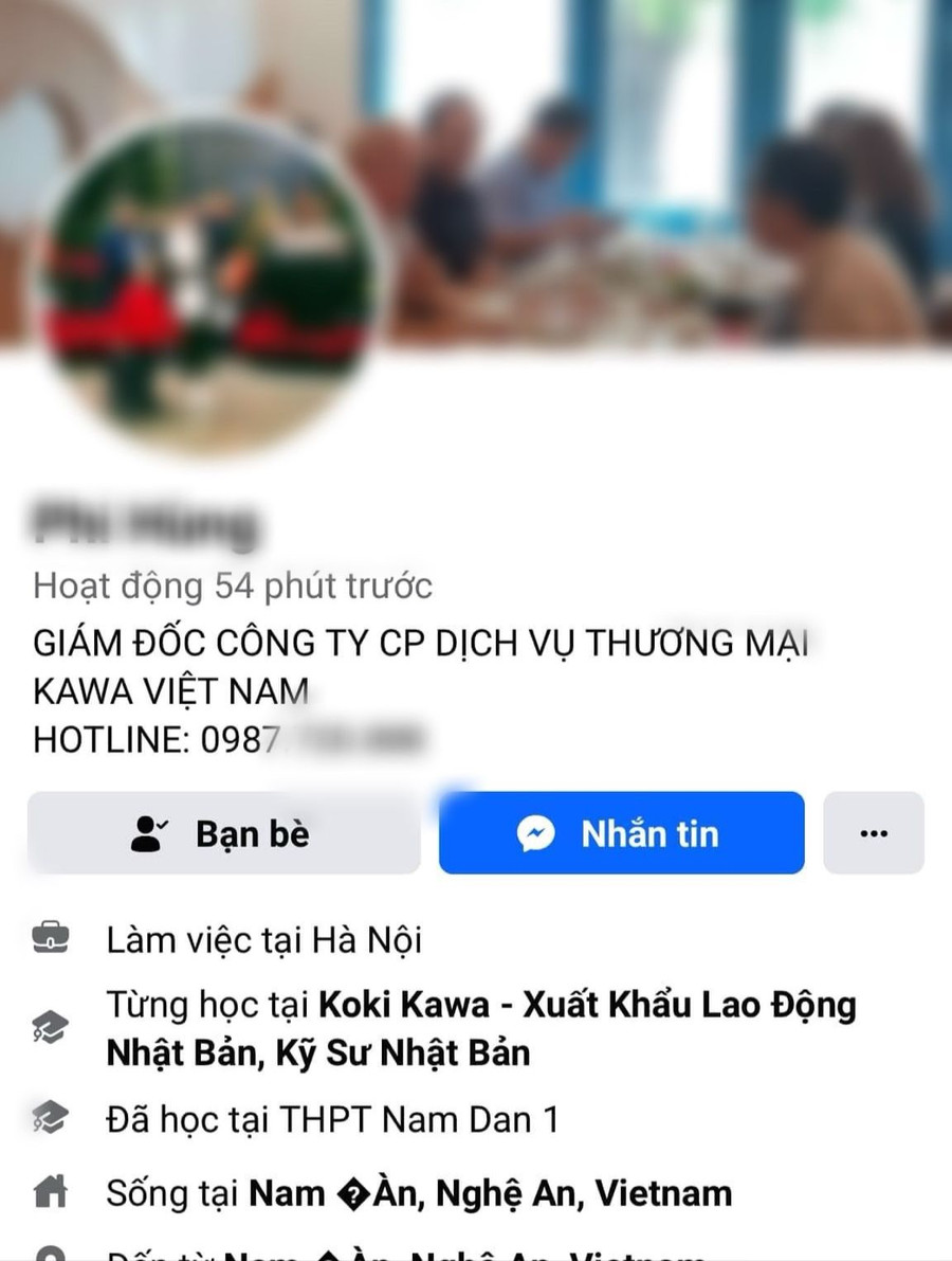 Nhiều đối tượng tiếp cận người lao động nhằm lừa đảo chiếm đoạt tài sản. Ảnh chụp màn hình: NVCC