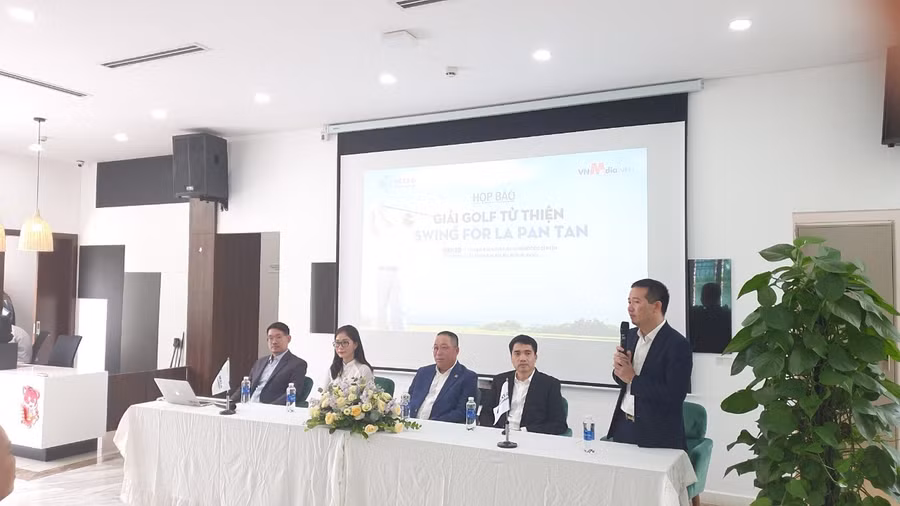Họp báo công bố Giải Golf từ thiện: Swing for La Pan Tan ngày 9/8/2023 tại Hà Nội.