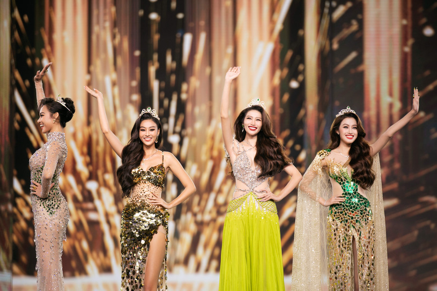 Bốn Á hậu Miss Grand Vietnam 2022.