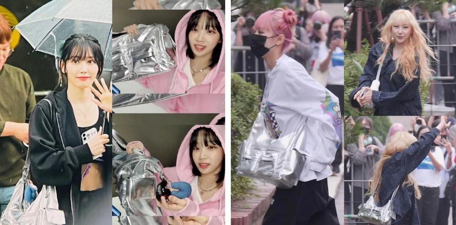Chaewon, Sakura (LE SSERAFIM), Choi Yena, Lee Chaeyeon cùng từng diện một mẫu túi thuộc thương hiệu Samo Ondoh. Chaewon, Sakura (LE SSERAFIM), Choi Yena, Lee Chaeyeon cùng từng diện một mẫu túi thuộc thương hiệu Samo Ondoh.