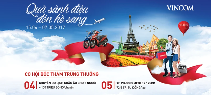 Đến Vincom chu du khắp Châu Âu