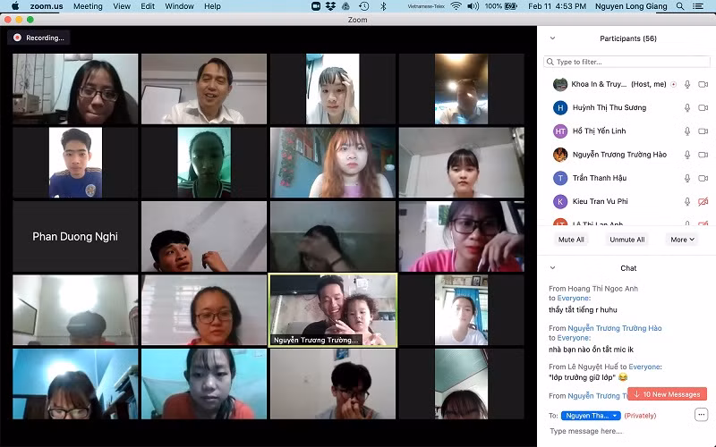 Một buổi dạy học online của GV Trường ĐH Sư phạm Kỹ thuật TPHCM.