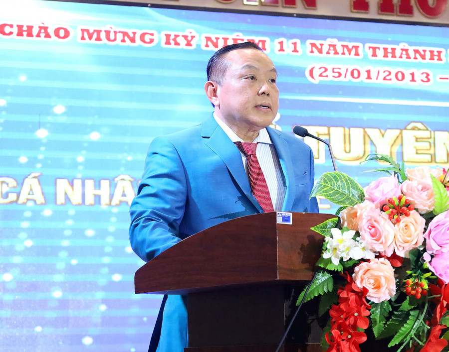 Tiến sĩ, Luật sư Nguyễn Tiến Dũng - Chủ tịch Hội đồng Trường ĐH Nam Cần Thơ phát biểu tại buổi lễ. Tiến sĩ, Luật sư Nguyễn Tiến Dũng - Chủ tịch Hội đồng Trường ĐH Nam Cần Thơ phát biểu tại buổi lễ.