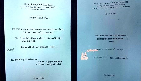Bìa hai cuốn luận án 