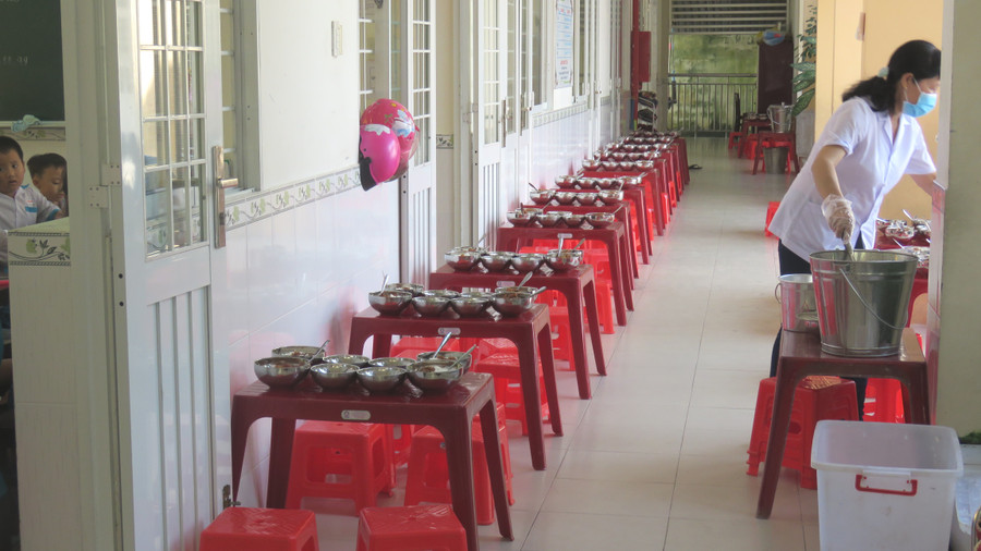 Bếp ăn Trường TH Ngô Quyền, quận Ninh Kiều (TP Cần Thơ). Ảnh: NTCC Bếp ăn Trường TH Ngô Quyền, quận Ninh Kiều (TP Cần Thơ). Ảnh: NTCC