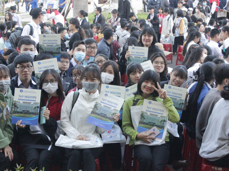 Sinh viên Trường ĐH Tây Nguyên. Ảnh: NTCC