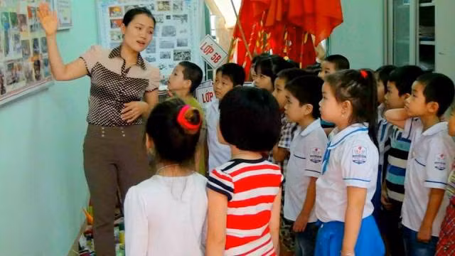 Một giờ học trải nghiệm của học sinh Trường tiểu học Thị trấn Thắng