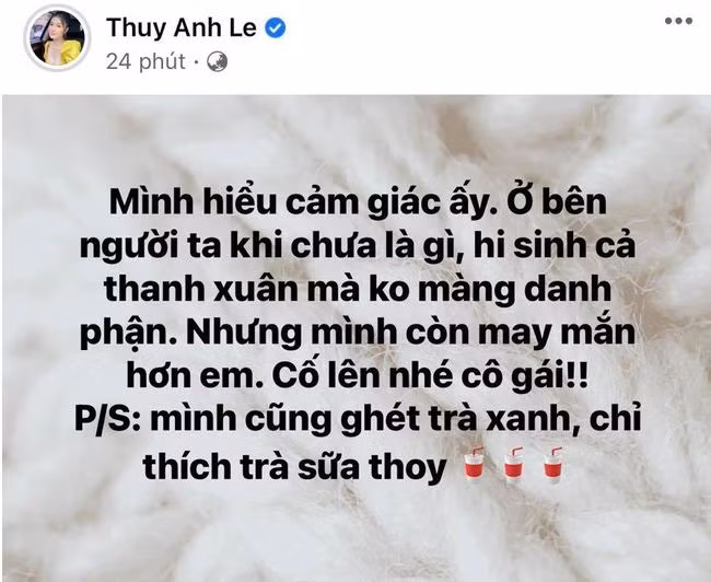 Bà xã ca sĩ Đăng Khôi - Thủy Anh thẳng thắn bày tỏ bản thân ghét uống "trà xanh".