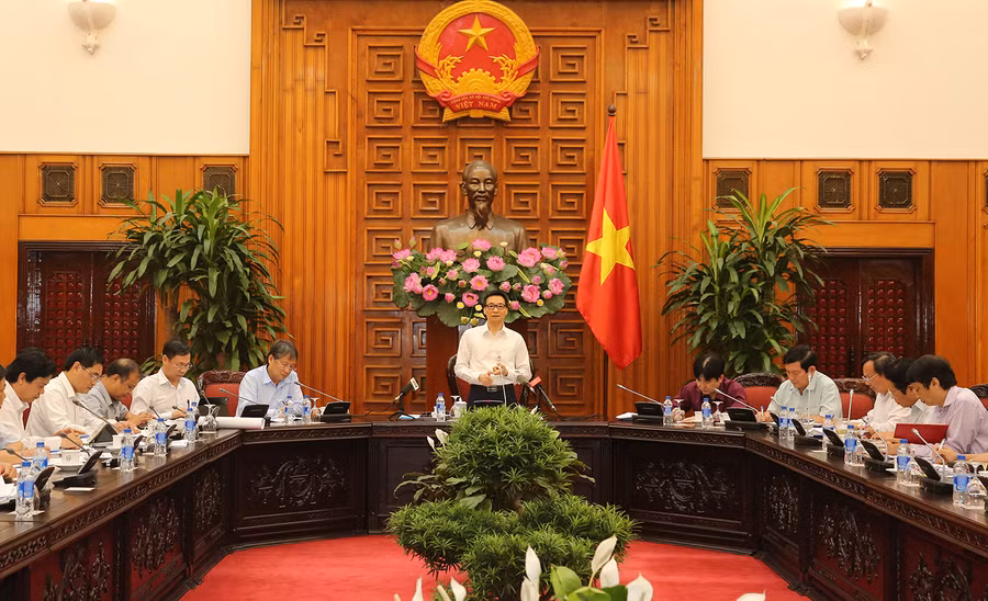 Toàn cảnh buổi làm việc. Ảnh: VGP/Tuấn Minh