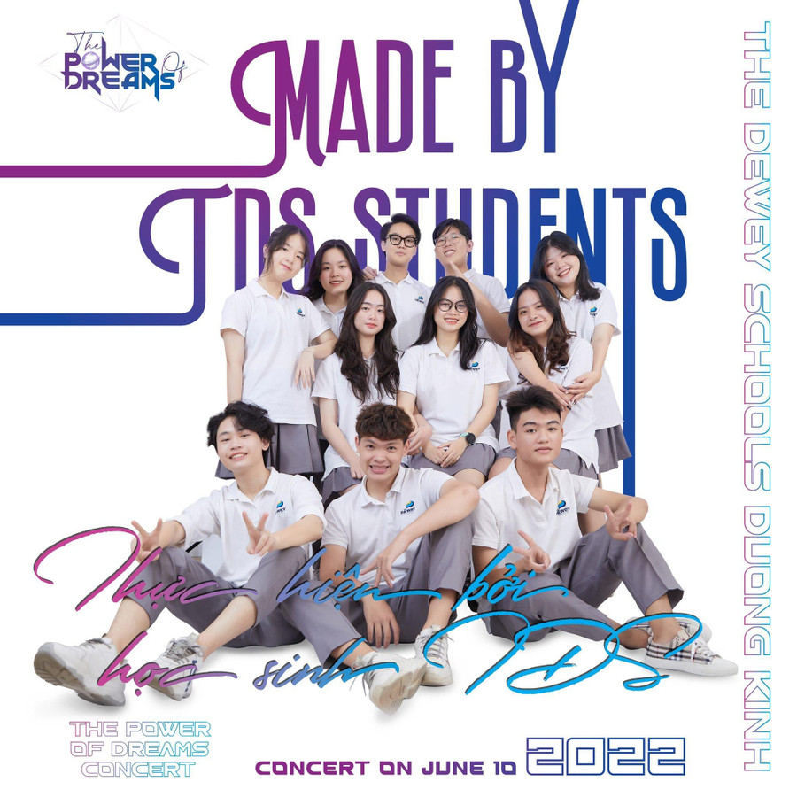 Học sinh The Dewey Schools Hải Phòng trong dự án “The Power of Dream”. Học sinh The Dewey Schools Hải Phòng trong dự án “The Power of Dream”.