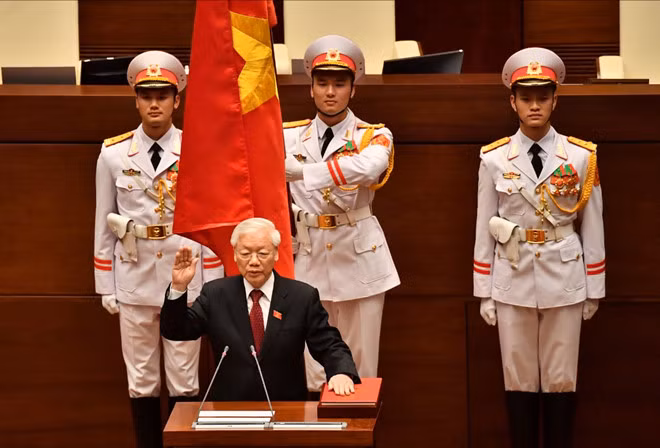 Chủ tịch nước Nguyễn Phú Trọng tuyên thệ nhậm chức