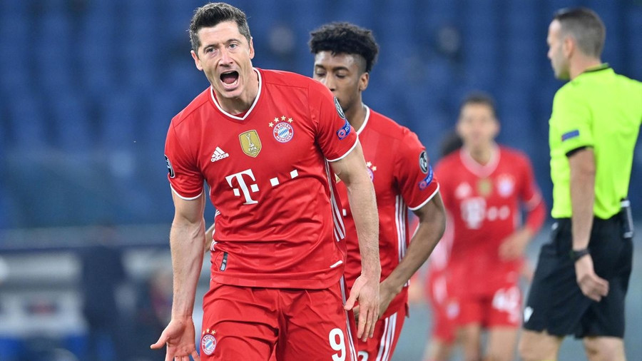 Lewandowski đóng góp 1 bàn trong chiến thắng dễ dàng của Bayern trước Lazio. (Ảnh: Getty).