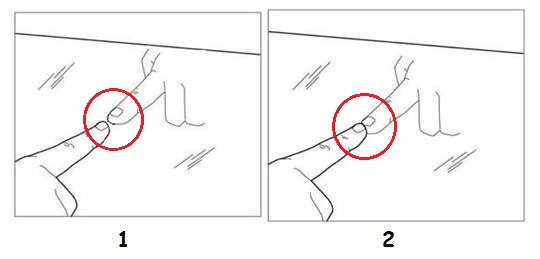 Cách nhận biết gương 2 chiều Mô tả ảnh.
