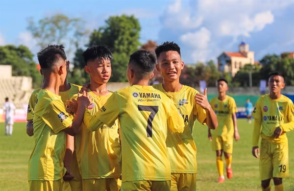 U13 SLNA thắng U13 Hoàng Anh Gia Lai với tỷ số 3-0.