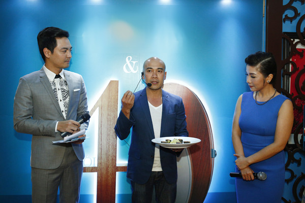 Tại event, đầu bếp Ngô Thanh Hòa đã chia sẻ về niềm đam mê ẩm thực. mc-phan-anh-4-9282-1420799038.jpg