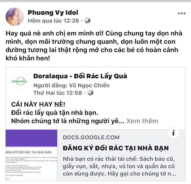 Dự án được lan toả nhanh thông qua cộng đồng mạng.Ảnh minh hoạ