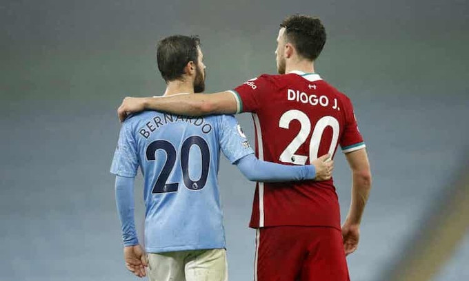 Man City và Liverpool lần đầu “cưa điểm” kể từ tháng 10/2018.