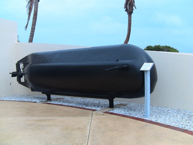 Tàu ngầm mini SVD 7 của Hải quân Mỹ tại Bảo tàng Hải quân. Ảnh: Navysealmuseum
