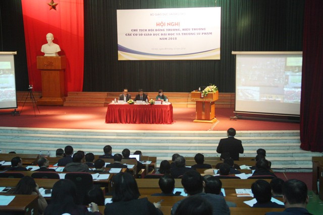 Hội nghị Chủ tịch Hội đồng trường, Hiệu trưởng các cơ sở giáo dục đại học và trường sư phạm năm 2018