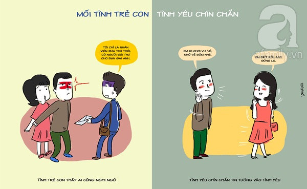 khác biệt mối tình trẻ con và tình yêu người lớn khác biệt mối tình trẻ con và tình yêu người lớn