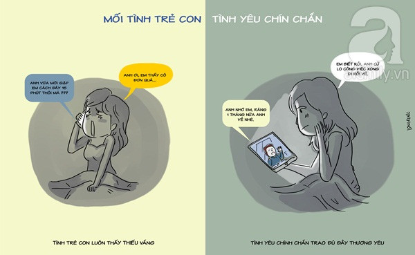 khác biệt mối tình trẻ con và tình yêu người lớn khác biệt mối tình trẻ con và tình yêu người lớn