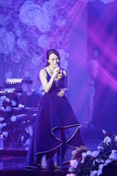 Mỹ Tâm diện váy xẻ ngực sâu, được Đàm Vĩnh Hưng My Tam dien vay xe nguc sau, duoc Dam Vinh Hung