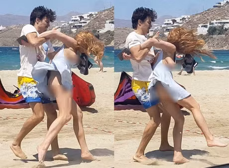 Them loat anh gay choang ve viec Lindsay Lohan bi hon phu giau co bao hanh ngay bai bien - Anh 4