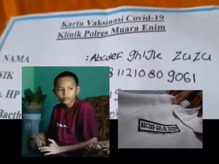 Cậu bé 12 tuổi có cái tên vô cùng độc lạ khi được ghép từ 11 chữ cái đầu tiên trong bảng chữ cái.