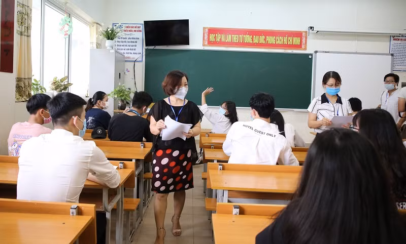 Thí sinh tham dự Kỳ thi tốt nghiệp THPT 2021. Ảnh: Thế Đại
