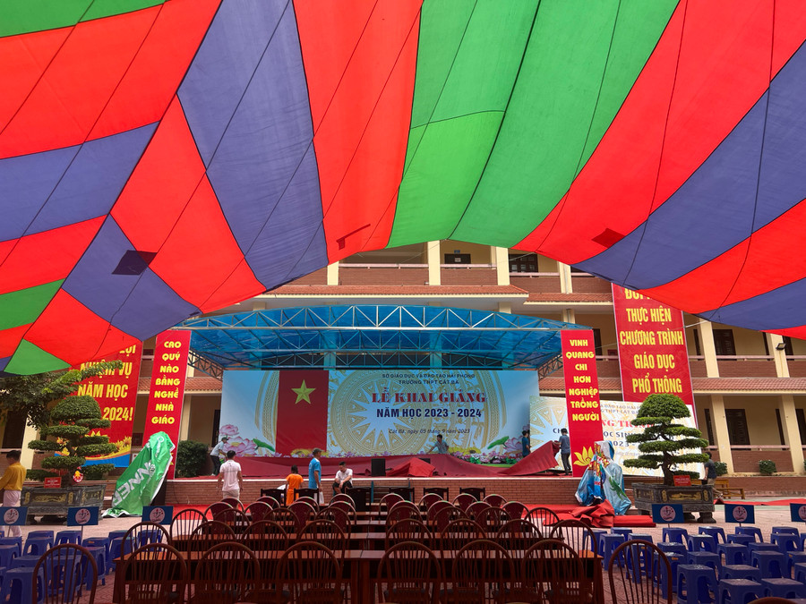 Trường THPT Cát Bà sẵn sàng cho lễ khai giảng năm học 2023-2024. Trường THPT Cát Bà sẵn sàng cho lễ khai giảng năm học 2023-2024.