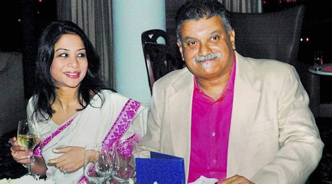 Indrani và người chồng hiện tại Peter Mukerjea. Ảnh: PTI 1