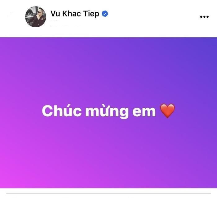 Vũ Khắc Tiệp gửi lời chúc mừng sau khi Ngọc Trinh được tuyên án treo.