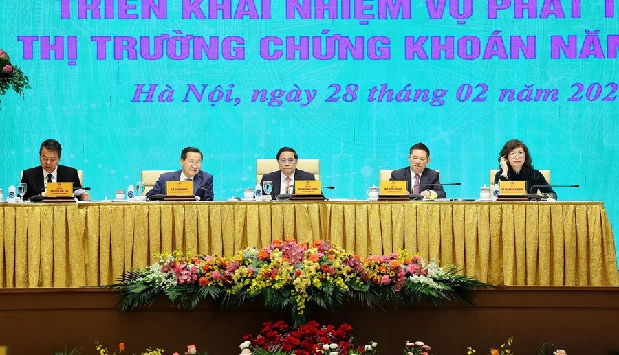 Thủ tướng Phạm Minh Chính chủ trì hội nghị. (Ảnh: Dương Giang/TTXVN) Thủ tướng Phạm Minh Chính chủ trì hội nghị. (Ảnh: Dương Giang/TTXVN)