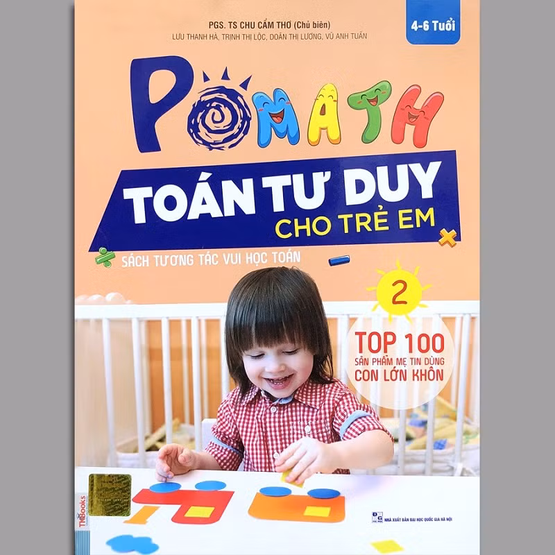 Sách chương trình Toán PoMath học cho trẻ.