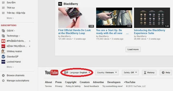 Hướng dẫn "cài đặt" YouTube tiếng Việt toàn diện