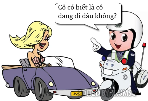 Khi con gái phạm luật giao thông